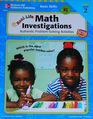 Real Life Math Investigations  Authentic ProblemSolving Activitites