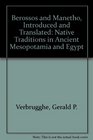 Berossos and Manetho Introduced and Translated Native Traditions in Ancient Mesopotamia and Egypt