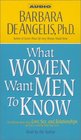 What Women Want Men to Know