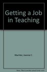 Getting a Job in Teaching