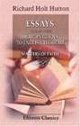 Essays on Some of the Modern Guides to English Thought in Matters of Faith