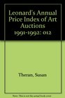 Leonard's Annual Price Index of Art Auctions 19911992