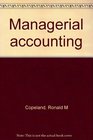 Managerial accounting