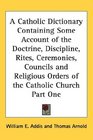 A Catholic Dictionary Part One