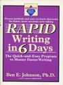 Rapid Writing in Six Days The QuickandEasy Program