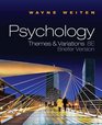 Study Guide for Weiten's Psychology Themes and Variations Briefer Edition