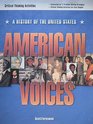 A History of the United States American voices