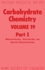 Carbohydrate Chemistry Monosaccharides Disaccharides and Specific Oligosaccharides
