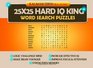 25x25 Hard IQ King Word Search Puzzles