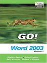 Go with Microsoft Word 2003 Volume 1 and Go Student CD