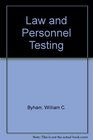 The law and personnel testing