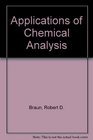 Applications of Chemical Analysis