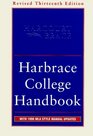 Harbrace College Handbook  With 1998 MLA Style Manual Updates 13th Revised Edition