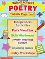 Instant Activities for Poetry (Grades 3-6)