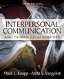 Interpersonal Communication and Human Relationships