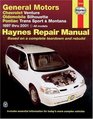 Haynes Repair Manual: Chevrolet Venture Oldsmobile Silhouette Pontiac Trans Sport and Montana: Automotive Repair Manual 1997-2001