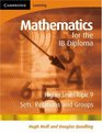 Mathematics for the IB Diploma Higher Level Sets Relations and Groups