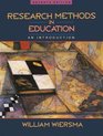 Research Methods in Education An Introduction