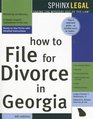 How to File for Divorce in Georgia 6E