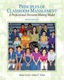 Principles of Classroom Management A Professional DecisionMaking Model