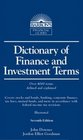 Dictionary of finance and investment terms