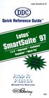 Quick Reference Guide Lotus Smartsuite 97