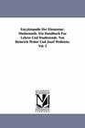 Encyklopdie Der ElementarMathematik Ein Handbuch Fr Lehrer Und Studierende Von Heinrich Weber Und Josef Wellstein Vol 2