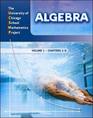 University of Chicago School Mathematics Project Algebra Complete Two Volume Set