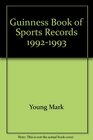 Guinness Book of Sports Records 19921993