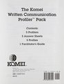 The Komei Written Communication Profiler Pack