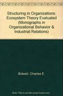 Structuring in Organizations Ecosystem Theory Evaluated