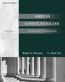 American Constitutional Law The Structure of Government Volume I