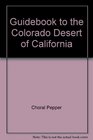 Guidebook to the Colorado Desert of California