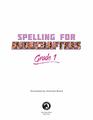 Spelling for Minecrafters Grade 1