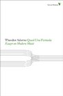 Quasi Una Fantasia Essays on Modern Music