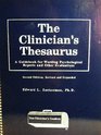 The Clinician's Thesaurus A Guidebook to Wording Psychological Reports and Other Evaluations