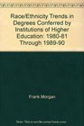 Race/Ethnicity Trends in Degrees Conferred by Institutions of Higher Education 198081 Through 198990
