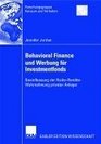 Behavioral Finance und Werbung fr Investmentfonds