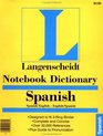 Notebook Dictionary Spanish