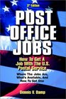 Post Office Jobs How to Get a Job With the US Postal Service Third Edition
