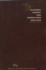 Economic Theory and Operations Analysis