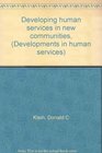 Developing human services in new communities