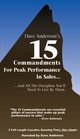 The 15 Commandments For Peak Performance In Sales