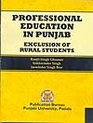 Professional Education in Punjab Exclusion of Rural Students