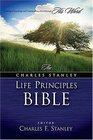 The Charles F. Stanley Life Principles Bible (NKJV, Burgundy Bonded Leather)