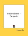 Uncertainties  Pamphlet