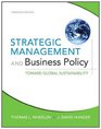 Strategic Management and Business Policy Toward Global Sustainability