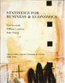 Statistics For Business  Economics