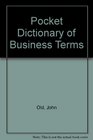 Pocket Dictionary of Business Terms