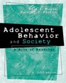 Adolescent Behavior  Society A Book of Readings